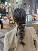 結婚式ヘアアレンジ 編みおろし