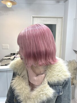 シェイロ(Cielro) 【シルキーピンクカラー×プツッとボブ】SAKI