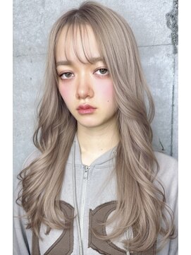 リークフー(Ree cu fuu) シースルーバングレイヤーカット透明感カラー冬カラー