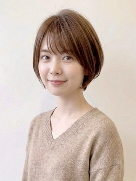 ハピネスフィール 宇治店(Happiness FEEL) 愛され顔周りカットシャギーカット丸みショートカット