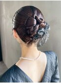 ロング大人ガーリーおくれ毛前髪カット_ba575333