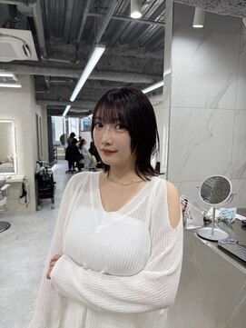 サンドレオ 新宿店(sand Leo) オリーブグレー/ブリーチなし/マロンベージュ/黒髪/小顔/新宿