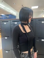 ユニ バイ マグ 長野店(Uni.by Mag) 前髪なし大人かわいいぱつっと韓国タッセルボブ