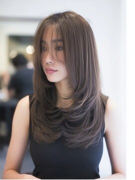 ダル 渋谷/表参道(DAL.) ハッシュカットバタフライカット顔回りカットカーテンバング