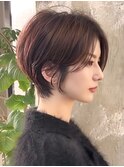 ショートヘア/前髪長め/小顔ショート/30代/40代/50代