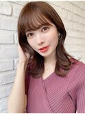 ミディアムレイヤーカット/似合わせカット/髪質改善/錦糸町
