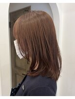 ヘアーアイスカルテット(HAIR ICI QUARTET)&nbsp;ブリーチなしカラー◎レイヤーピンクベージュで夏透明感