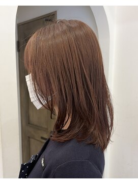 ヘアーアイスカルテット(HAIR ICI QUARTET) ブリーチなしカラー◎レイヤーピンクベージュで夏透明感