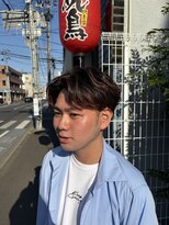 ザ ブライト バーバー(The BRIGHT BARBER)&nbsp;メンズマッシュ/センターパート/フェザーパーマ/10代/20代/30代