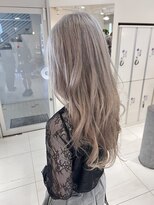 ステラ ヘア デザイン サロン(STELLA hair design salon)&nbsp;ロングレイヤー　ホワイトベージュ　【杉若】