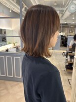 シェノン 赤羽店(CHAINON)&nbsp;ウルフボブレイヤーカット外ハネスタイリング小顔バング赤羽