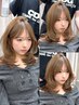 顔周りカット+カラー+2ステップトリートメント￥15000（韓国ヘア/原宿）