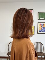 ライフイズチャプター 浜松天竜川駅前店(Life is... Chapter)&nbsp;オレンジブラウン×外ハネボブ