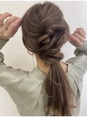 オフィスポニーテールアレンジ/和田
