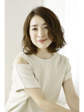 タヤ 九段店(TAYA) 30代40代50代 フェミニンセミディ グレーベージュ