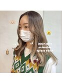インナーカラー インナーエクステ 韓国ヘア