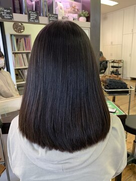 フレンズ 環状通東店(friend's) ☆髪質改善ストレート　ミディアムレングス　4