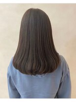 美髪/くすみブルー/ネビージュ/大人かわいい/こなれミディ[銀座]