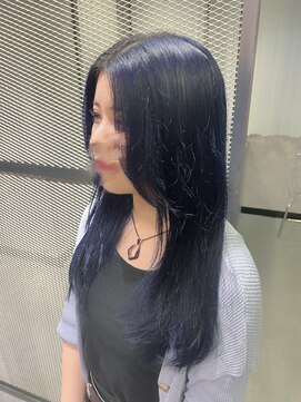 メゾンセブンルックス 宇都宮簗瀬店(Maison 7LOOKS) 《艶感×透明感》ネイビーブルー