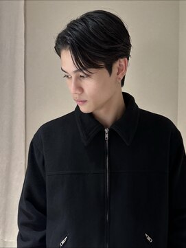 ノラ ギンザ(NORA GINZA) ダウンパーマニュアンスパーマセンターパートコンマヘア髪質改善