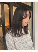 前上がりワンレングス