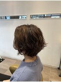 #ショートボブ #無造作パーマ