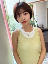 アンバー 池袋(amber)&nbsp;ハンサムショート/オリーブベージュ/ウェットヘア[池袋駅]