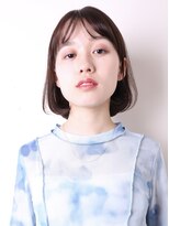 ヨファヘアー 岡本店(YOFA hair) 大人可愛い似合わせ美髪切りっぱなしボブピンクブラウン0305