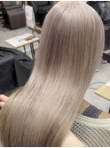 ミルクティーベージュハイライトカラーハイトーンケアブリーチ