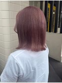 ふんわり透明感カラーピンクベージュ