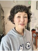 ウェーブヘア/ショートマッシュパーマ/外国人風パーマ