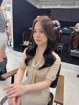 ハピネス 梅田茶屋町店(HAPPINESS)&nbsp;韓国ヘア/レイヤーカット/髪質改善/顔周りカット/ベージュ