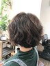 くせの動きを活かすカット+髪質改善白髪染め+炭酸ヘッドスパ