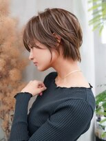 ギークス(GEEKS)&nbsp;【GEEKS渋谷】ナチュラルショートボブ/艶ブラウン/レイヤー/小顔