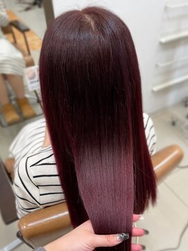 ソワンドゥブレス 大日店 (soin de brace) イメチェン/外ハネボブ/美髪/ワイドバング/ブルーブラック