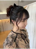 高めアップスタイル