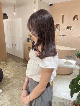 ユッカ 梅田(YUCCA) 【YUCCA】大人可愛い/ミディアム/lavender greige