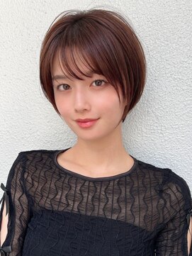 アフロート エル 大阪(AFLOAT L) 【耳かけショートボブ】/30代/40代/50代/ミルクティーブラウン