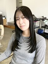 ビルド(build)&nbsp;顔周り/レイヤーカット/韓国/黒髪/髪質改善/新越谷/南越谷