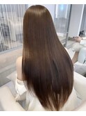 透明感カラー/縮毛矯正/シースルーバング/韓国ヘア._.