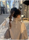 くるくる前髪×ポニーテール編み下ろし【MOMOKA】