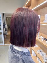 クララ 柏の葉T-SITE店(CLALA)&nbsp;チェリーピンクがかわいいボブ