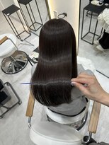 ジーナ 吉塚(Zina) 暗髪 チョコレートブラウン【福田れん】吉塚美容室 髪質改善