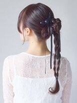アース 鶴見店(HAIR&MAKE EARTH) カチモリロープ編みアレンジ
