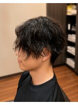 メンズ ボス(men's bos)&nbsp;緩め波巻き×センターパート