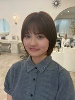 デビュー 沖縄 泡瀬店(debut) ダークパープル/ナチュラルショート/ミルクブラウン/夏/沖縄市