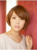 斜め前髪×耳かけナチュラルショート♪