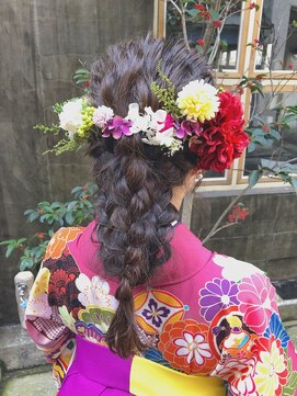 アンプレヴーアジュテ(Impre'vu ajoute) 【袴スタイル】編みおろし