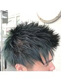 メンズブリーチ×ダークモスグリーン