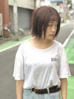 ラフト(Raft)&nbsp;切りっぱなしボブ！ピンクグレージュ